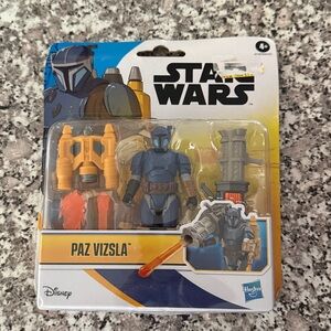 Hasbro Star Wars Paz Vizsla Figure - Blue and Orange